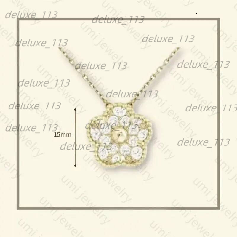 Charm For Women Clover Pink Designer Jewlery Sterling Sier Jewelry Flower Necklace Thanksgiving Day Party Gift
