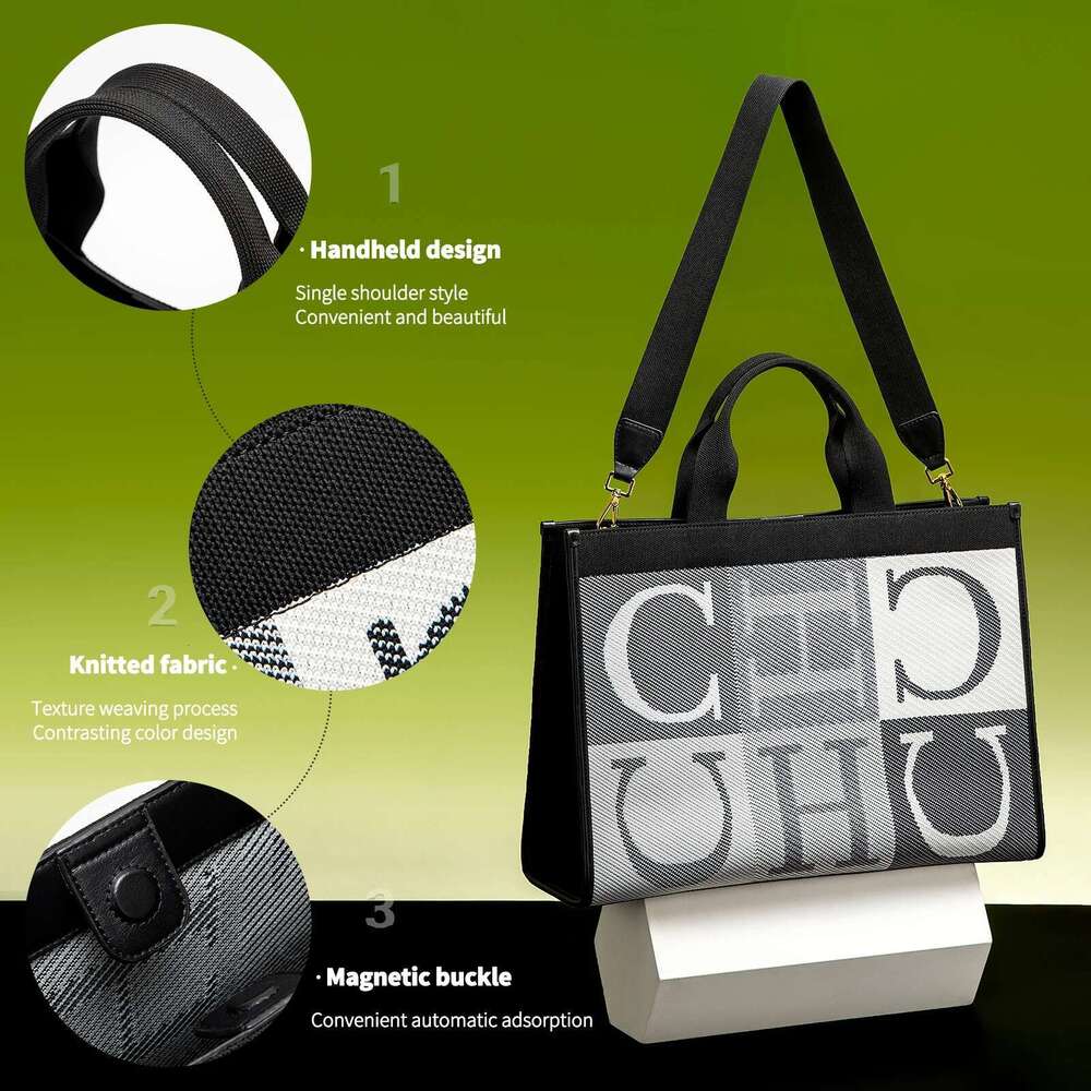 CHCH Women's Shopping 2025 New Eco friendly Flyknit Simple Mommy Bag