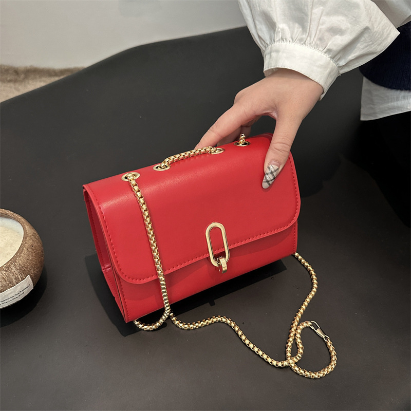 Free Delivery Designer Bag Texture Small Square 2025 Winter New Trendy Fashionable Solid Color Simple And Stylish Single Shoulder Crossbody For Women&