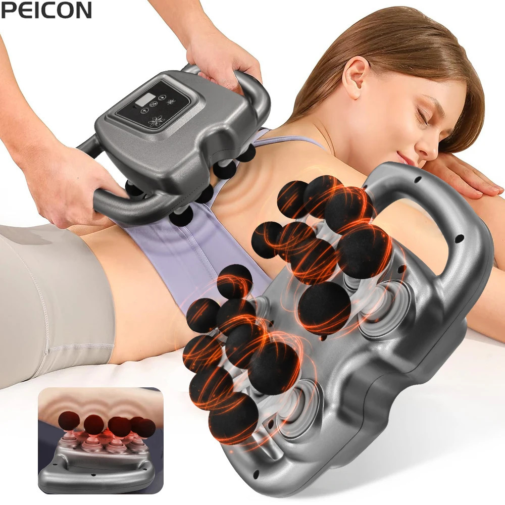 Fascia Gun Muscle Massager Gun High Frequency Back Body Waist Massage Machine Professional Electric Shoulder Legs Waist Massager 250513
