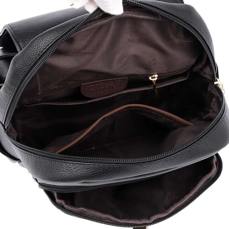 Fashion Backpack Women High Quality Leather Back Pack Female Large Capacity School Bags For Girls Ladies Bookbag Travel Rucksack