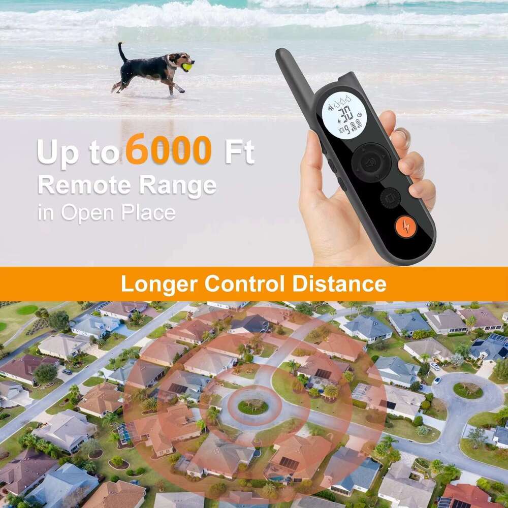 MIMOFPET Brand Pet Containment System Electric Waterproof Rechargeable Collar Receiver Wireless Dog Fence