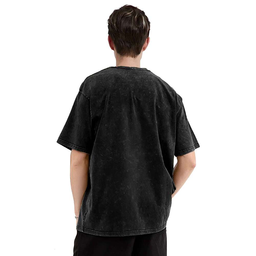 Invincible Stand off T Shirt Hip Hop Washed Short Sleeve Haruku T-Shirts Retro Men Women Streetwear Printed Tees