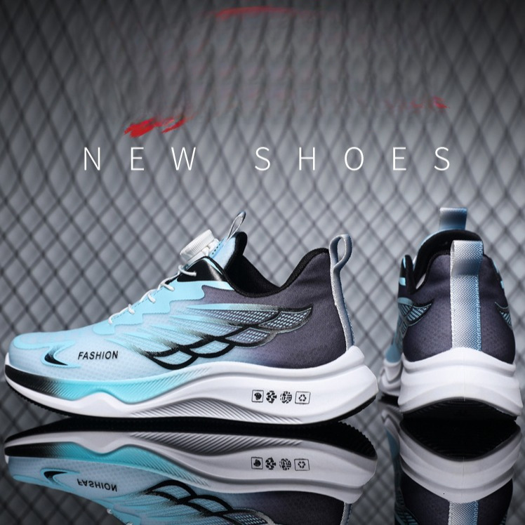 Men's 2025 new Flyknit breathable ultra light running casual youth versatile men's sports shoes