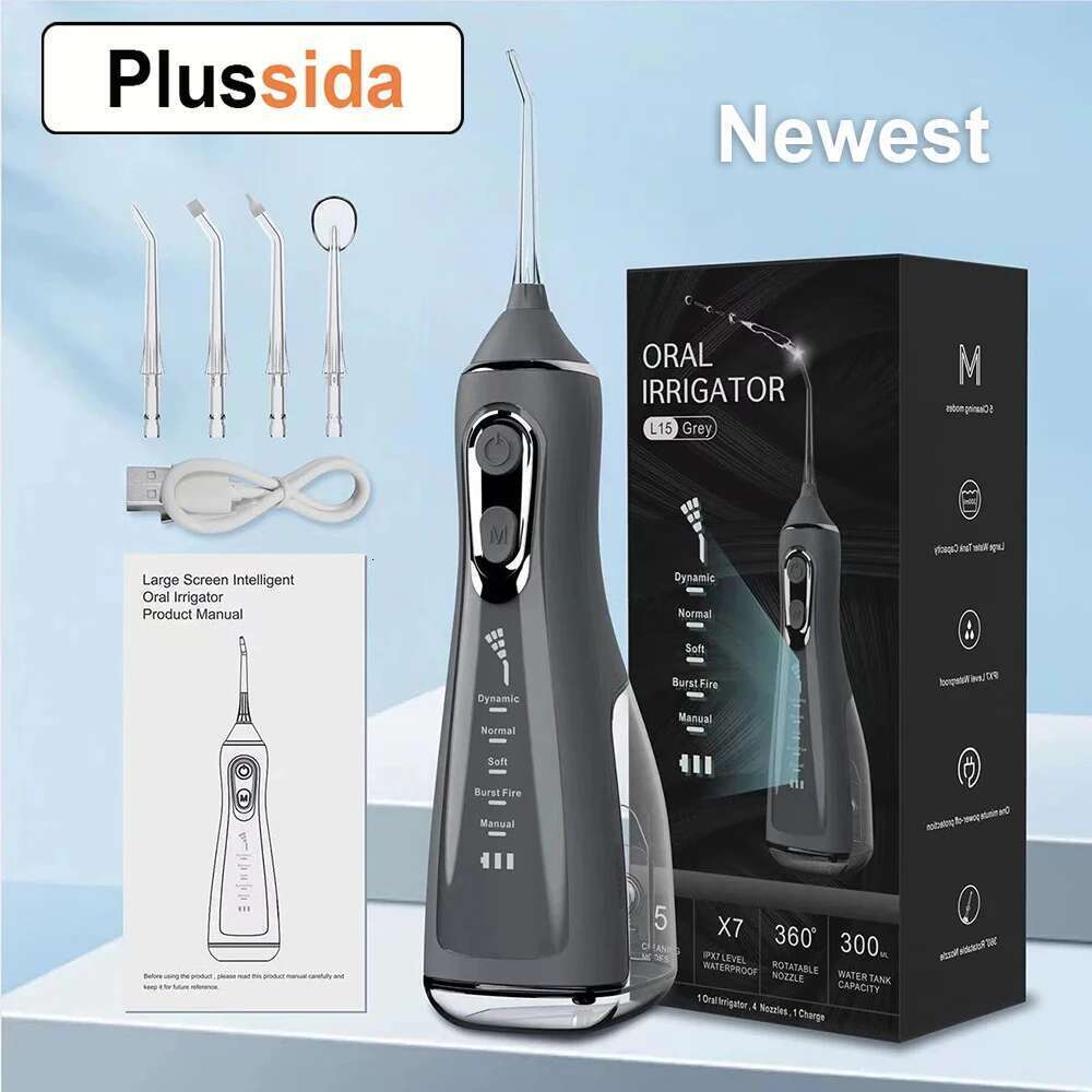 Oral Irrigator Portable Water Flosser Dental Pick 5 Modes 360° Rotated Jet For Cleaning Teeth Thread Floss Mouth Washing hine