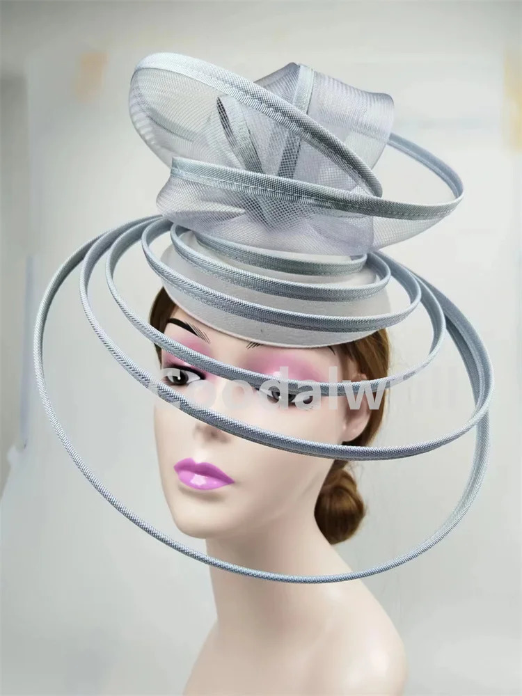Royal Ascot Fascinator Hat Women Wedding Headpiece Mesh Hat Formal Event Pillbox Fascinator Hats Ladies Mariage Millinery 250514