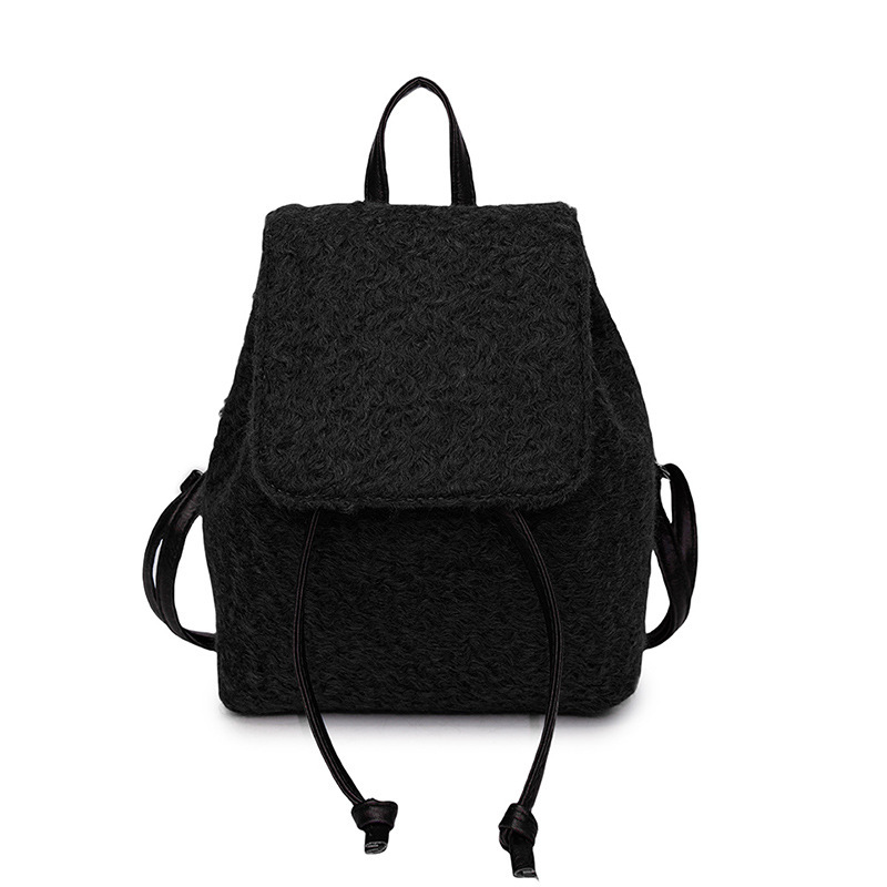 Free Delivery Designer Bag Elegant And Niche Design For Women 2025 New Fashion Extremely Simple Woolen Student Class Backpack Luxury Bag
