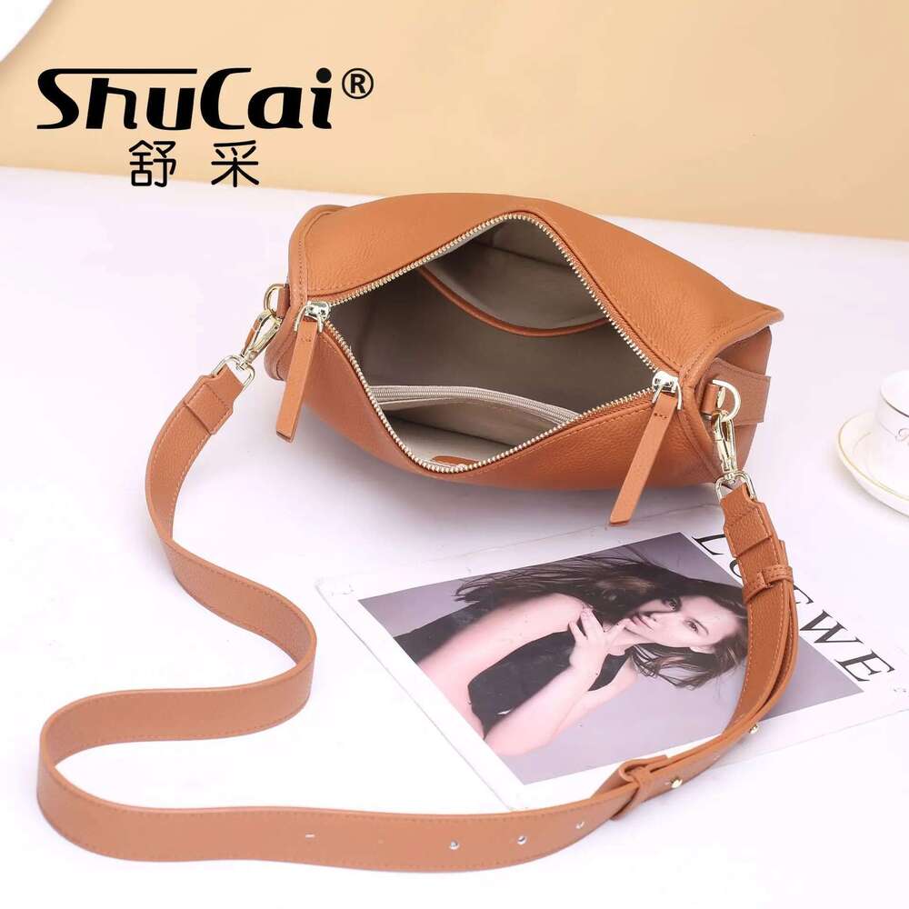 Genuine Ladies Pillow Fashion Large Capacity Single Shoulder Crossbody Soft Leather Designer Bag Handbags
