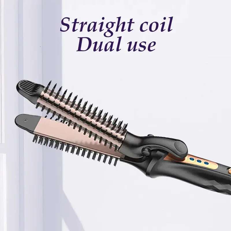Ladies straightener and 2 in 1 hair curler thin Multi Curling Iron Professional Tools Hair Curler