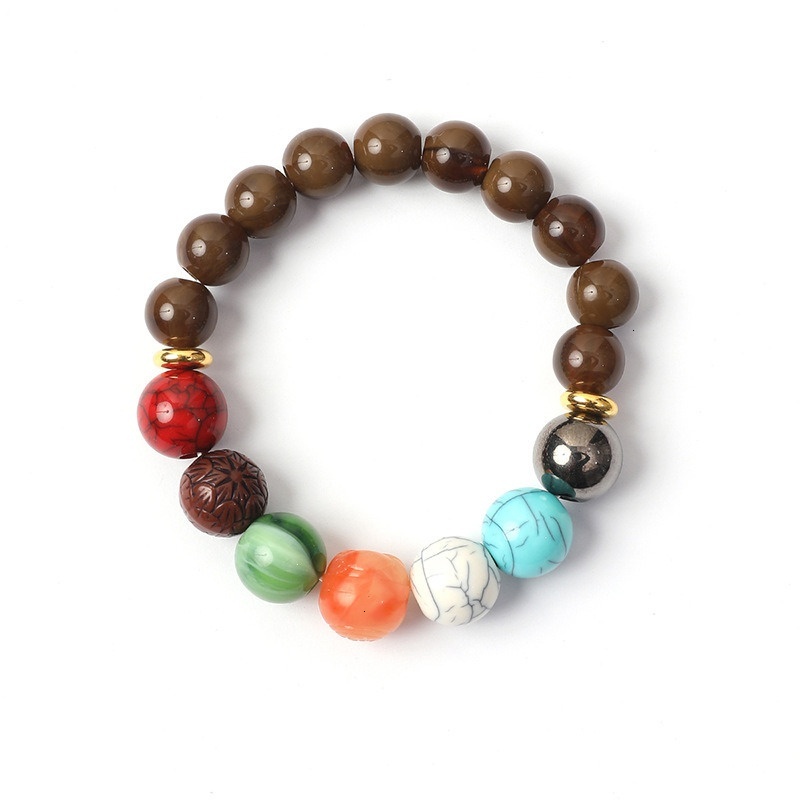 Seven star zodiac year transportation bead bracelets, wealth seeking Buddha beads, gifts for men and women, auspicious jewelry