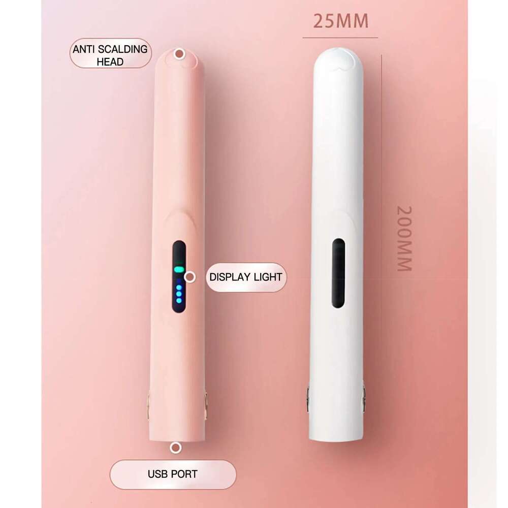 Wireless Straightener Curling Iron USB Charging Fast Heating Hair Styling Tools for Professional Salon at Home