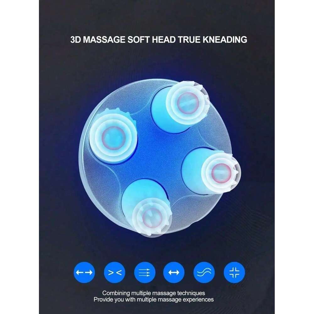 Scratcher For Full Body Massage High Frequency 4 Heads Electric Scalp Stimulator hine Silicone Head Massager