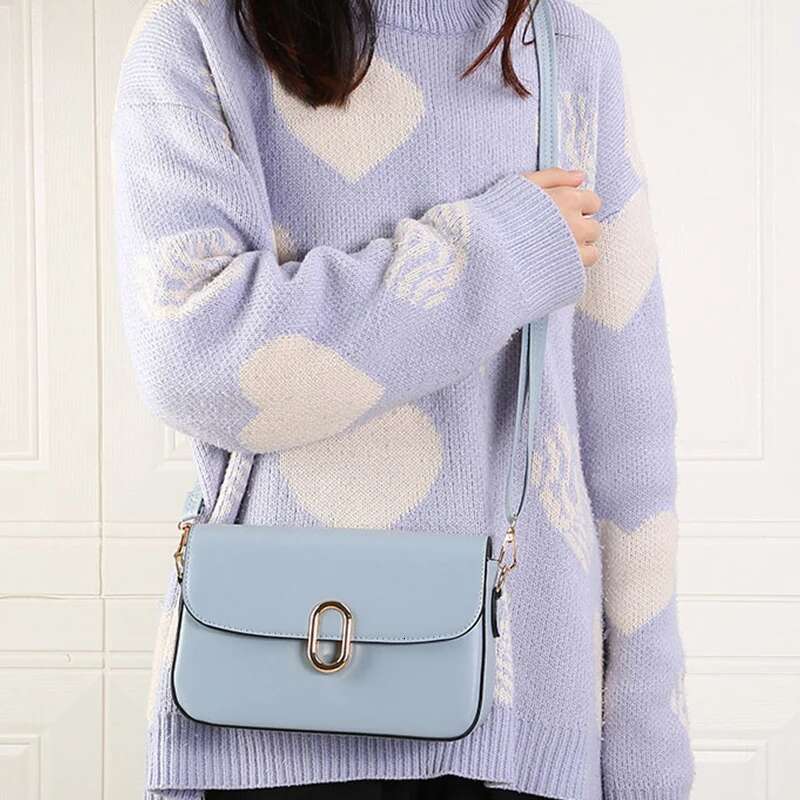 Women's PU Leather Fashion Trend Girl's Crossbody Bags ins Adjustable Shoulder Straps Women Messenger Bag AB-241