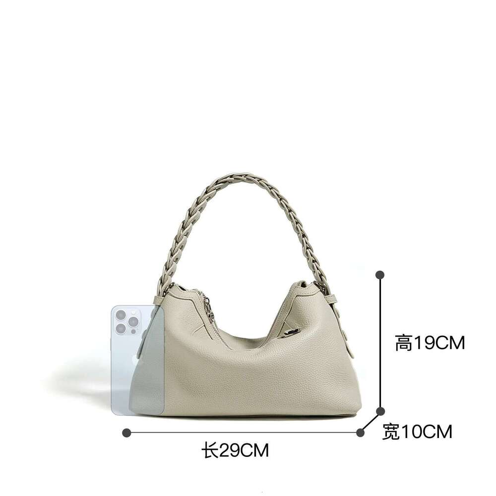 Genuine Leather Handbag For Design Stylish Original Brand Women Soft Underarm Shoulder Ladies Crossbody Bag