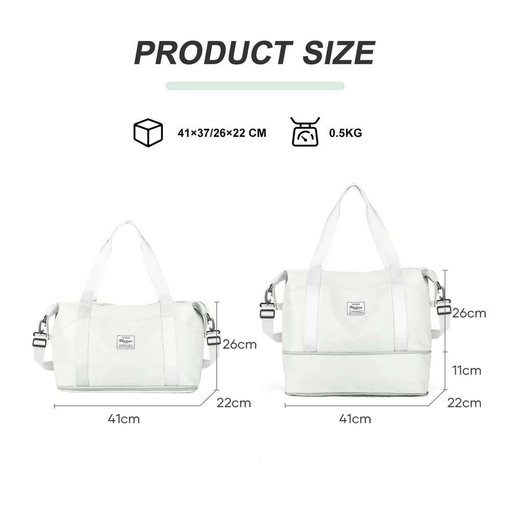 Expandable Travel Duffle for Women Carry On, Weekender Overnight Shoulder Bag,Gym Tote Wet Pocket Delivery Hospital Bag