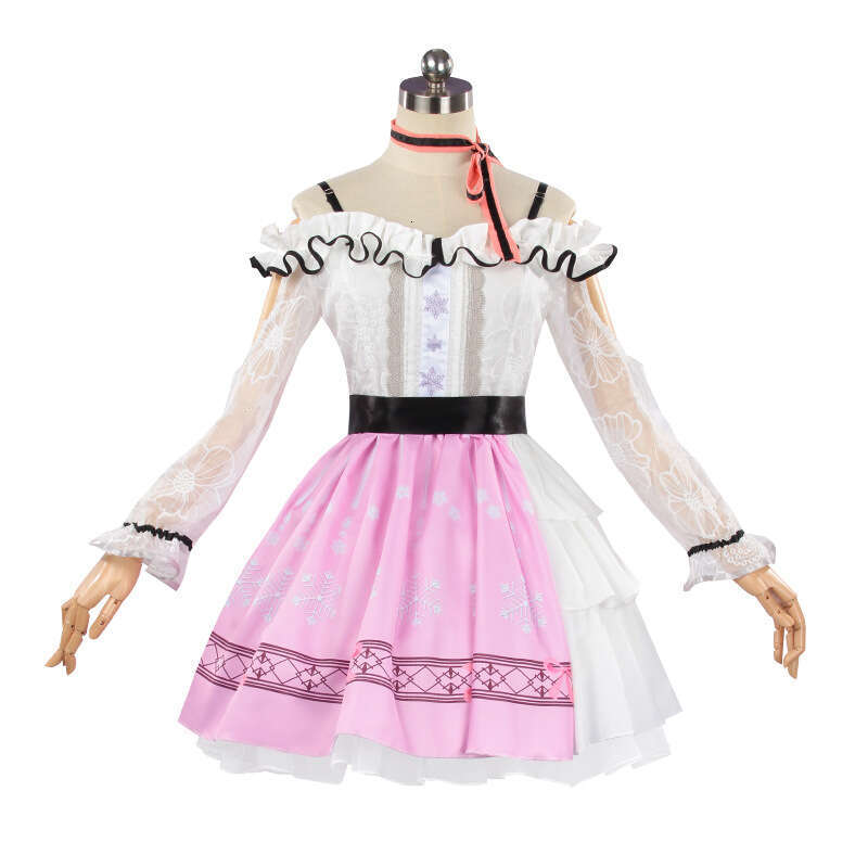 Infinite Warm Coswear Open World X up Adventure Pink Dress cosplay costume