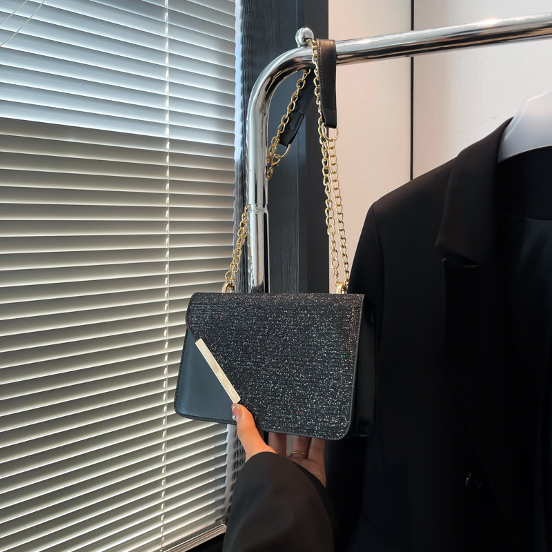 Free Delivery Designer Bag Women's Minimalist Chain Shoulder Crossbody 2025 Winter New Item Niche Design Versatile Ins Small Square Korean Versio