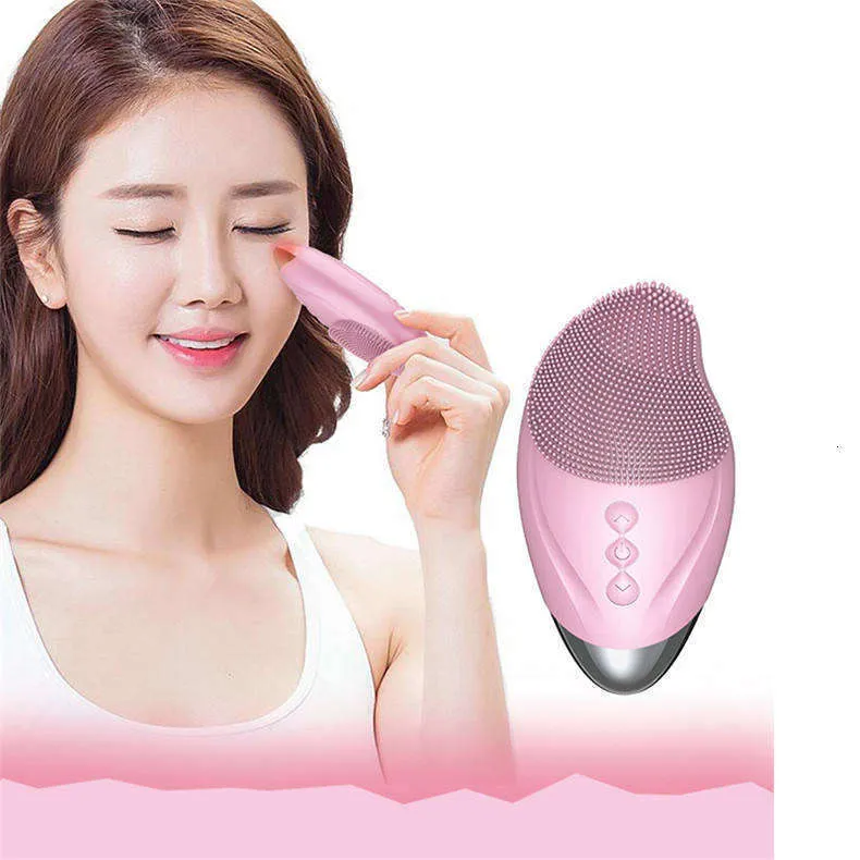 Cleanser Facial Pore Cleaner Electric Mango Massage Beauty Face Brush Silicone Soft Hair Skin Care