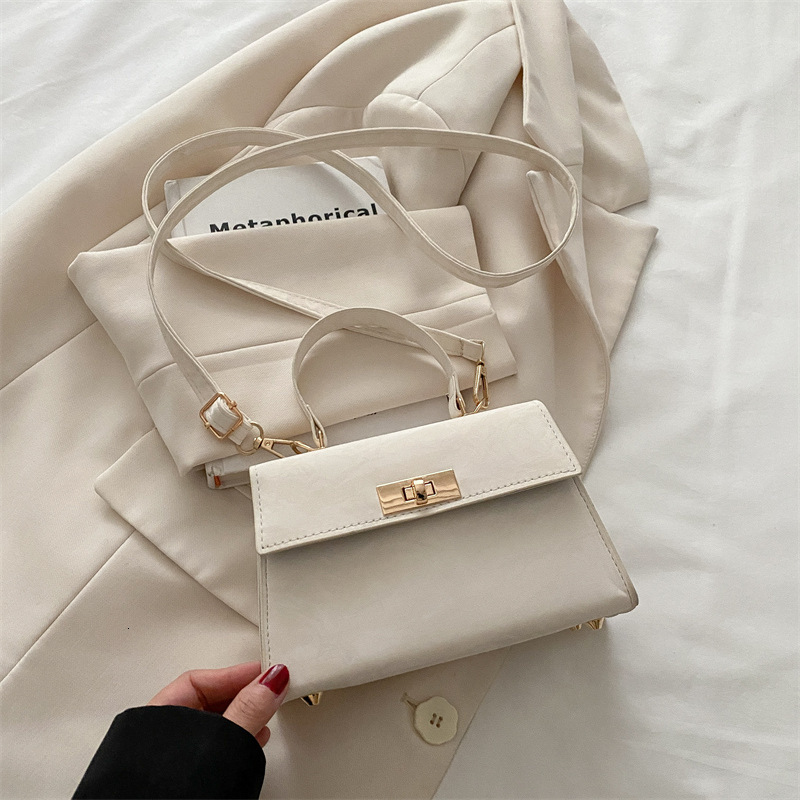 Spring Summer New Fashion Crossbody Simple Commuter Trendy Korean Version New Free Delivery Designer Bag Solid Color Single Luxury Bag Shoulder Small 