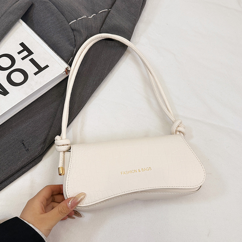 Niche Luxury Bag Texture Armpit New Free Delivery Designer Bag 2025 Spring/summer New Crocodile Pattern Small Square Bag Stylish Commuting Shoulder Cr