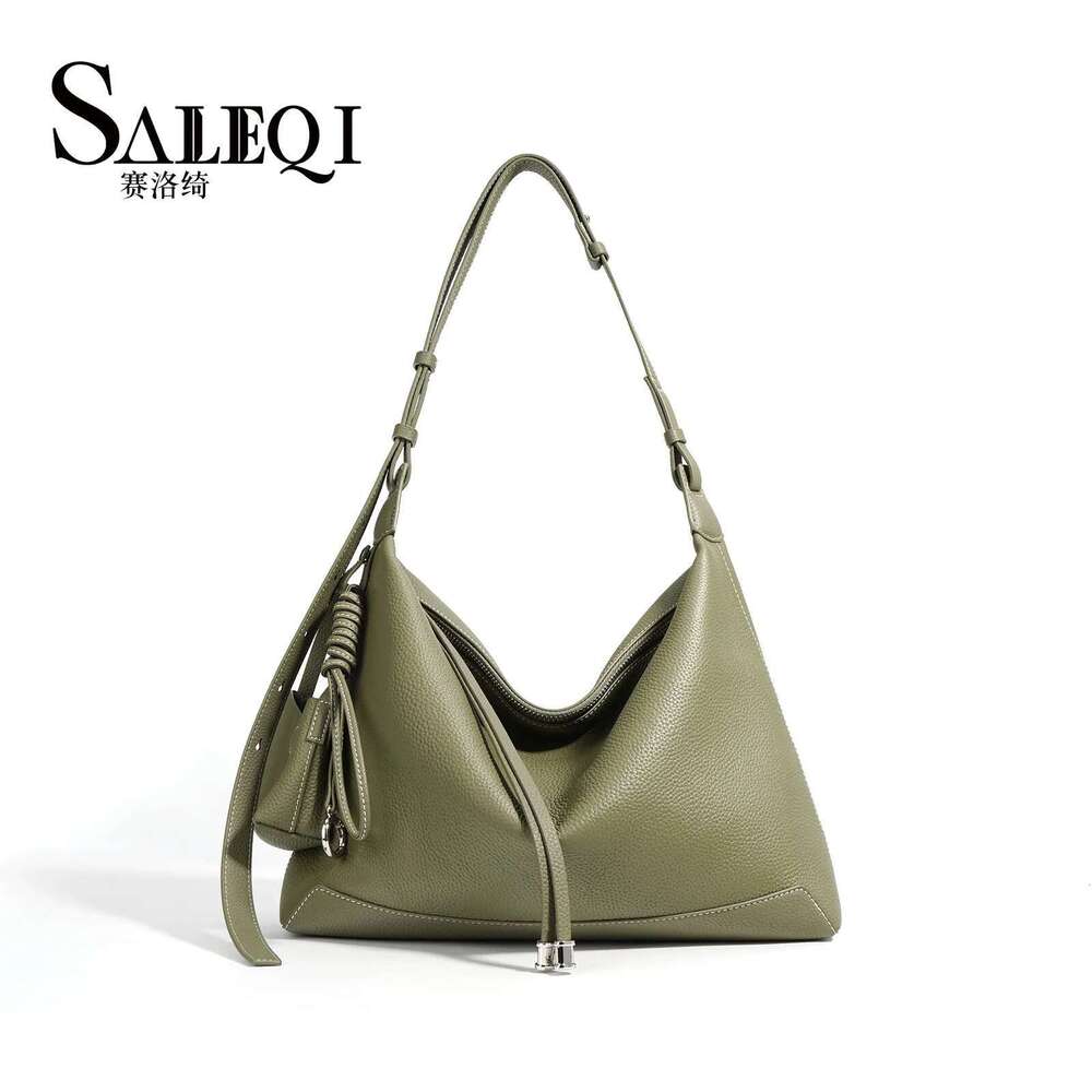 Genuine Leather Niche Large Capacity Commuter Tote Designer High Quality Shoulder Underarm Bag Fashion Handbag Female
