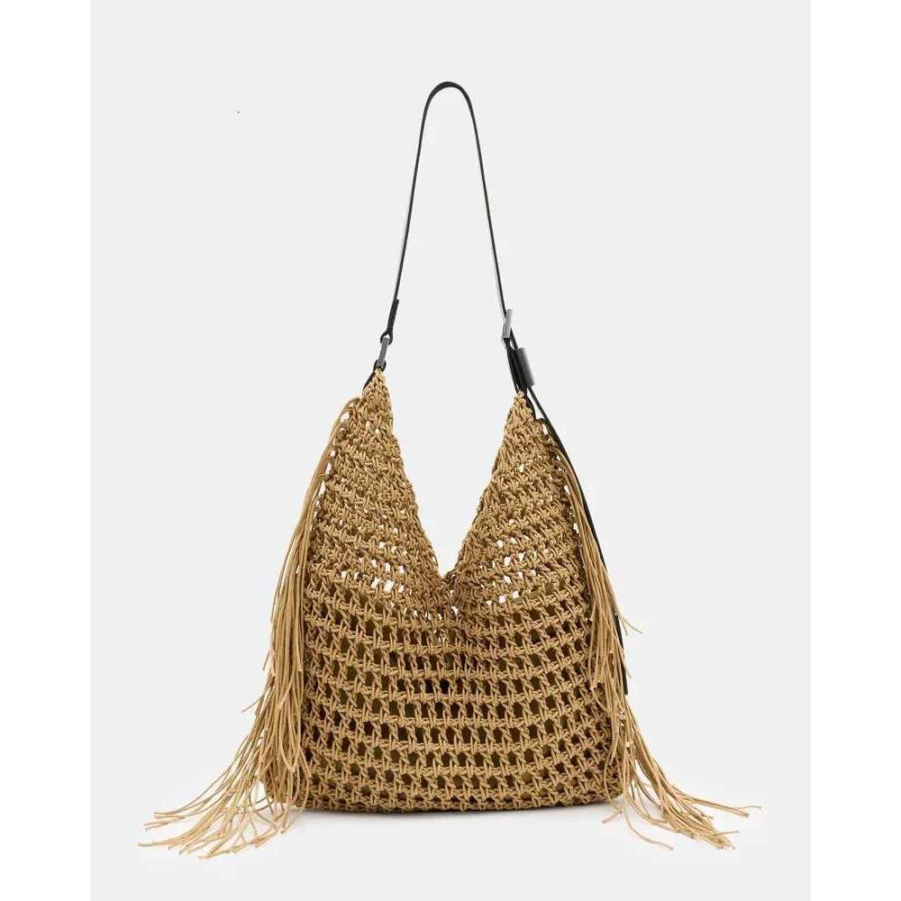 Handmade Cotton Rope Woven Large Capacity Beach Bag Outdoor Commuter Tote Designer Inspired Lightweight Purse