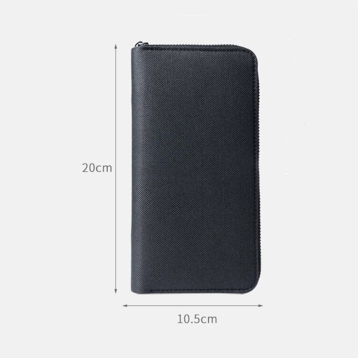 Men Long Wallet Large Capacity Multiple Card Slots Canvas Zippered Purse Business Handbag Card Holder Wallet Coin Bag 250514