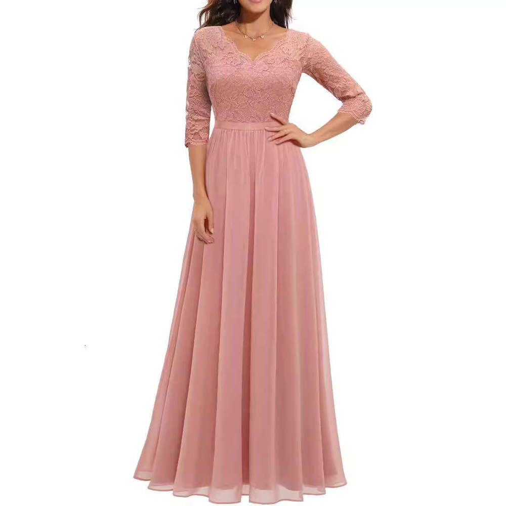 White Dress Maxi Dress 6 Colors, 4 Sizes, New Hot Selling Dresses With Lace Patchwork, Long Waist Collection, Noble Dress, Dress KQ