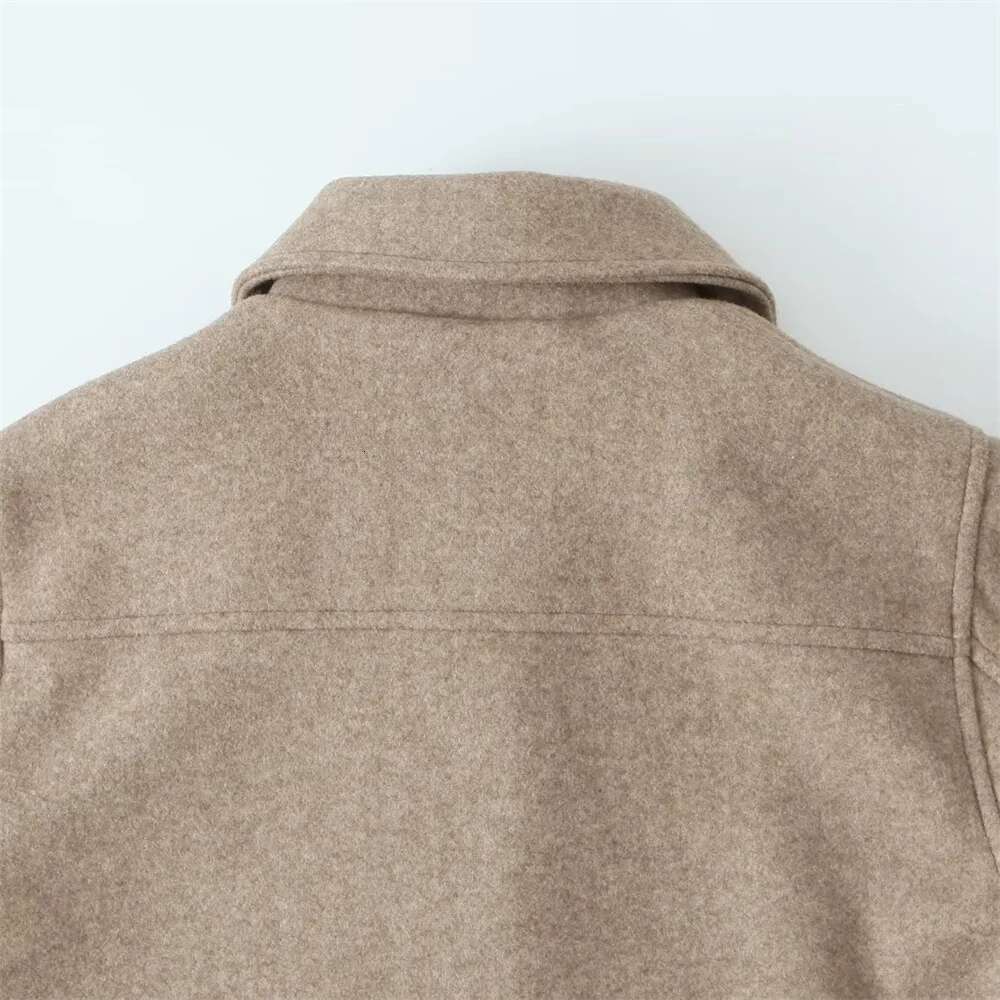 UNIZERA Autumn New Women's Casual Polo Collar Long Sleeve Texture Fashion Versatile Jacket Coat