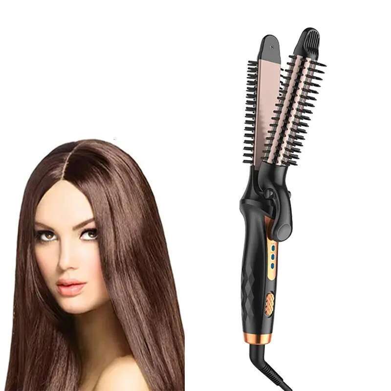 Ladies straightener and 2 in 1 hair curler thin Multi Curling Iron Professional Tools Hair Curler