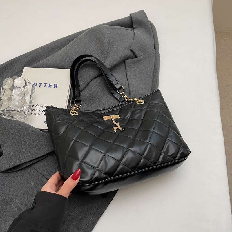 Fashion And Bag With Luxury Bag Diamond Grid New Free Delivery Designer Bag Embroidery Thread Chain Single Shoulder 2025 New Trendy Big Bag Women'