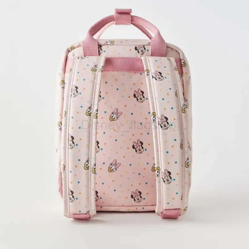 Disney 2025 New Minnie Cartoon Childrens Backpack Mini School Bag Cute Shoulder Bag for Boys and GirlsXJ250515