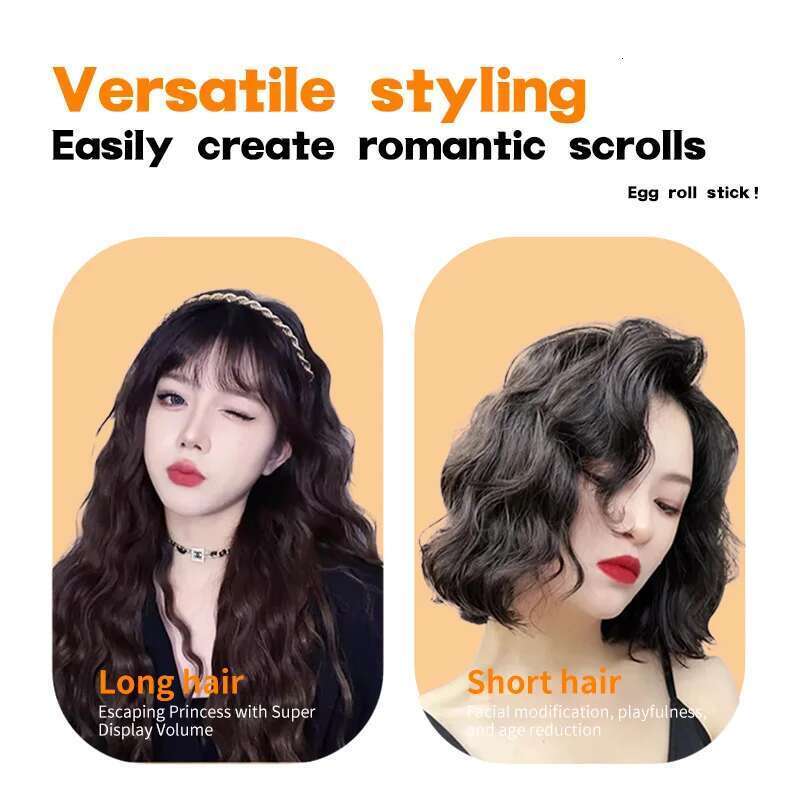 Curling 32mm Big Wave Deep Wavy Splint Egg Rolls Curler Crimping Iron Styler Wand for All Hair Styling Tools