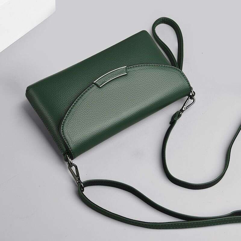 Genuine soft leather for women 2025 new versatile middle-aged mother bag single shoulder diagonal cross women's bag
