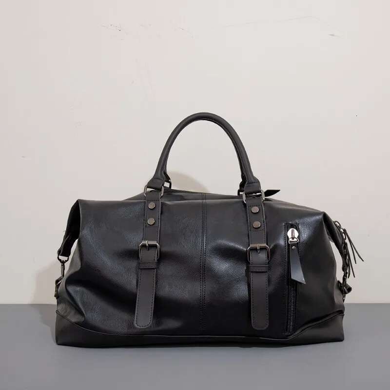 2025 New Men Travel Totes Crossbody Shoulder Bags Large Capacity Handbag Fashion Top-Handle Waterproof PU Leather Laptop Bag