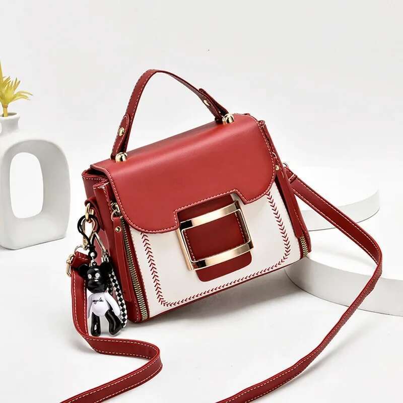 2024 Summer Girls' Small Square Bags New Trendy One Shoulder Crossbody Bag Quality Leather Ladies Purses And Handbags Women