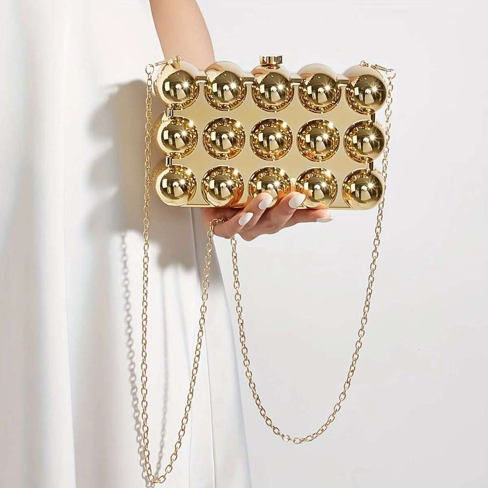 Shoulder Designer Crossbody Fashion New Evening Clutch Handbag Female Golden Bag Acrylic Ladies Square Small Bags Ins