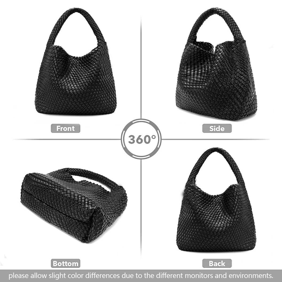 Woven Tote Bag for Women Large Woven Purse Woven Leather Handbags Shoulder Bag Braided Purse Weave Purse Beach Tote Purse B250618