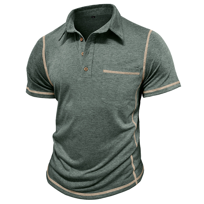 2025 Summer Men's New Short Sleeve Collar Designer Designs Fashionable Polo Shirt