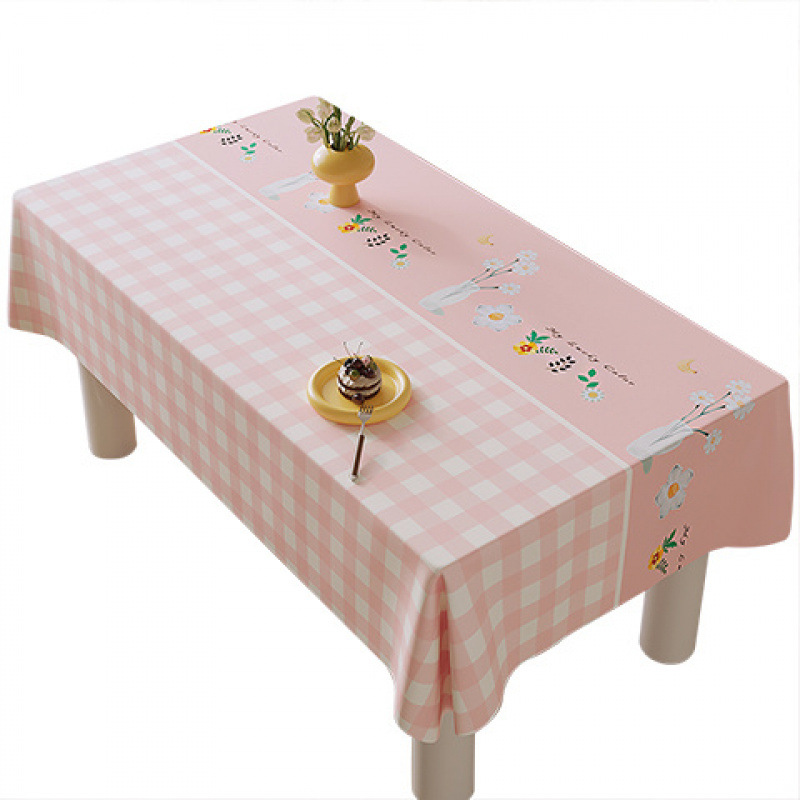 D308 light luxury tablecloth wash-free PVC pastoral American tablecloth 2024 coffee table mat supply chain factory wholesale