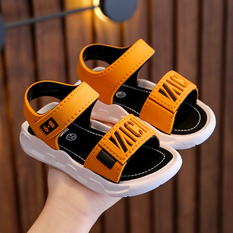 Children Sandals Toddlers Students Non-slip Shoes Boys Girls Sandals Kidsnest Wear and Off Easy Soft Bottom Kids Youth Casual Footwear Sandals Sizes 5