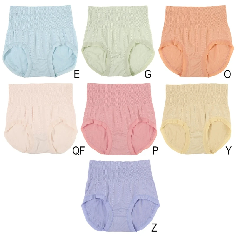 High-Waist Cotton Underwear Elastic Slimming Underpants Comfortable Breathable Plus Size Underpants Breathable Women's Seamless Triangle Waist Sh