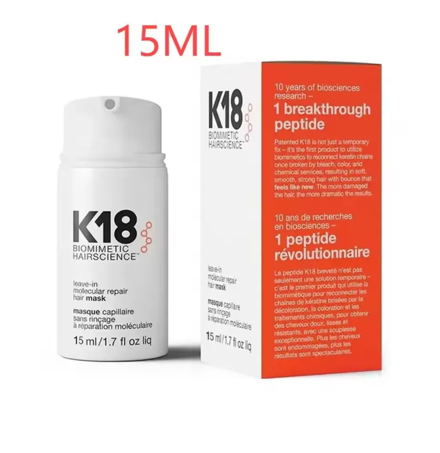 K18 Hair Treatment Leave-In Conditioner Molecular Repair Dry Hair 4 Minutes To Reverse Hair Damage Moisturize Hair Mask