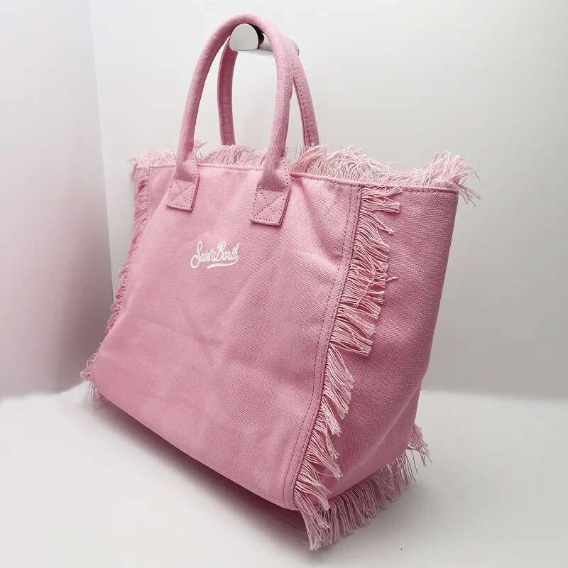 Crossbody Bag Fashion Large Capacity Casual Travel Canvas Pure Color Handmade Tassel Handbag High Quality Hundred Tote