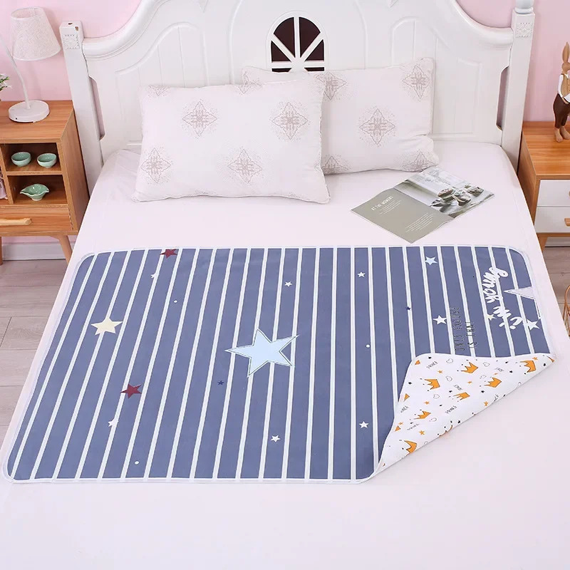 Baby Changing Mat Diaper Reusable Waterproof Cotton Changing Pad Baby Diaper Mattress born Print Floor Mat Play Foldable 250515