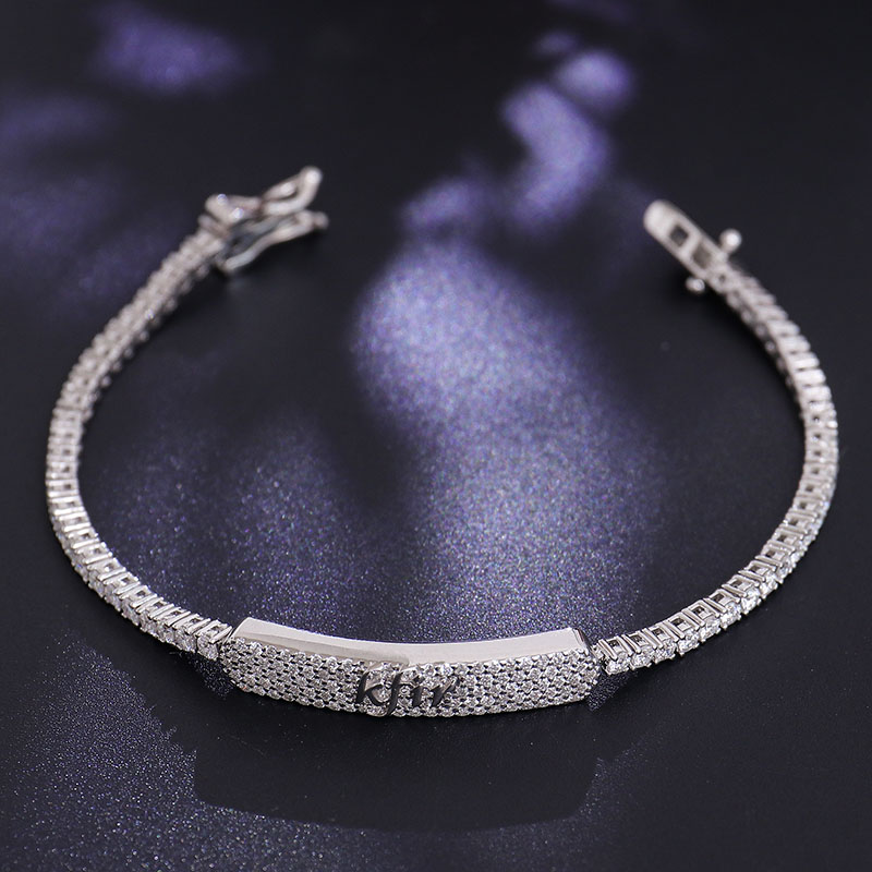 New Iced Out Bling 2mm Tennis Chain Bracelets Women Hip Hop Fashion Jewelry Gold Silver Color Moissanite Tennis Bracelet