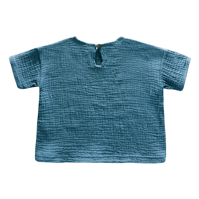 Summer Kids 100% Cotton Shorts Sets Breathable Short Sleeve Outfits for Toddler Boys Girls Children Clothes Sets 1-8years 250515