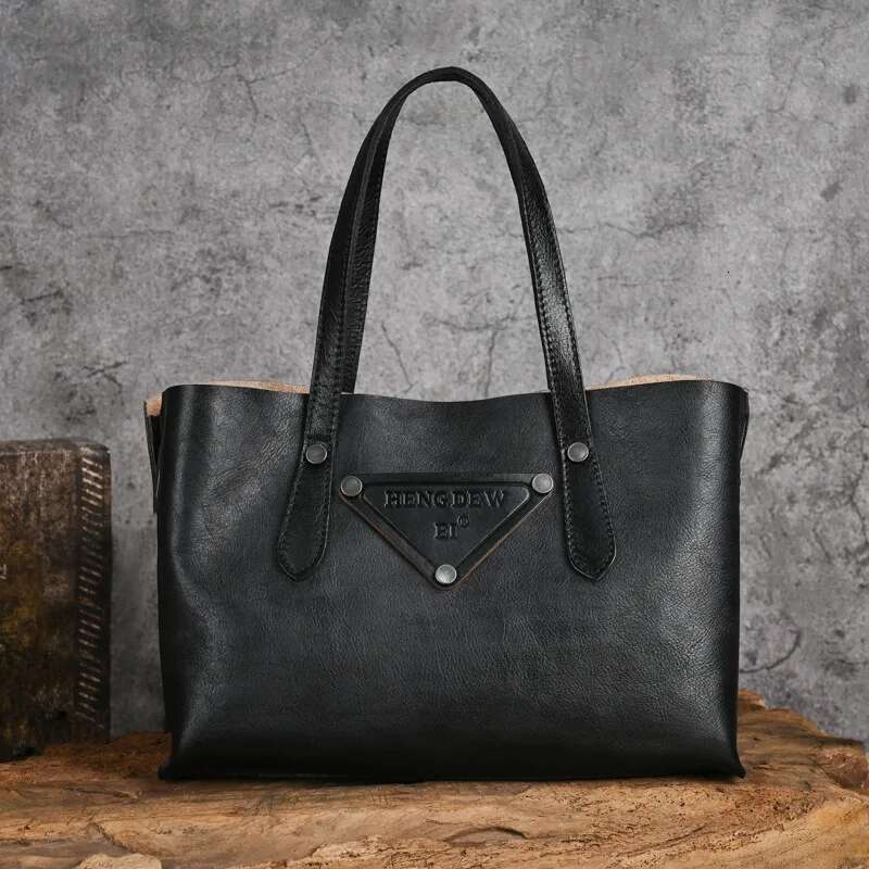 Motaora New Genuine Leather Women's Handbag Vintage Cowhide Large Capacity Crossbody Trave Bag Female Solid Shoulder Tote Bags