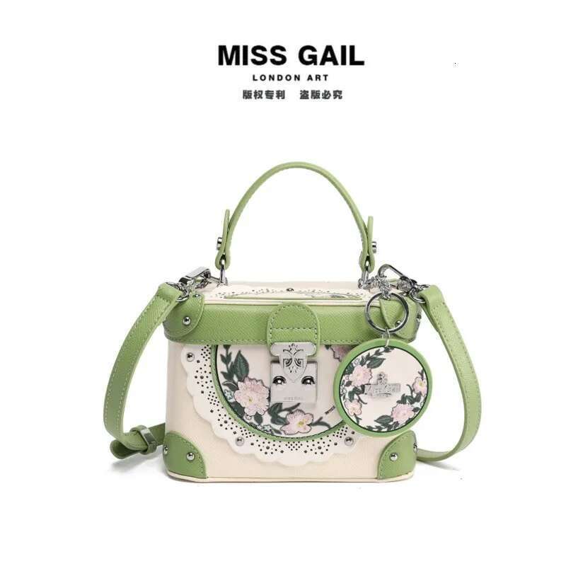 Women's Handbag 2025 Fresh Retro Printed Box Small Bag New Chinese Style Cheongsam Hanfu Paired With Crossbody