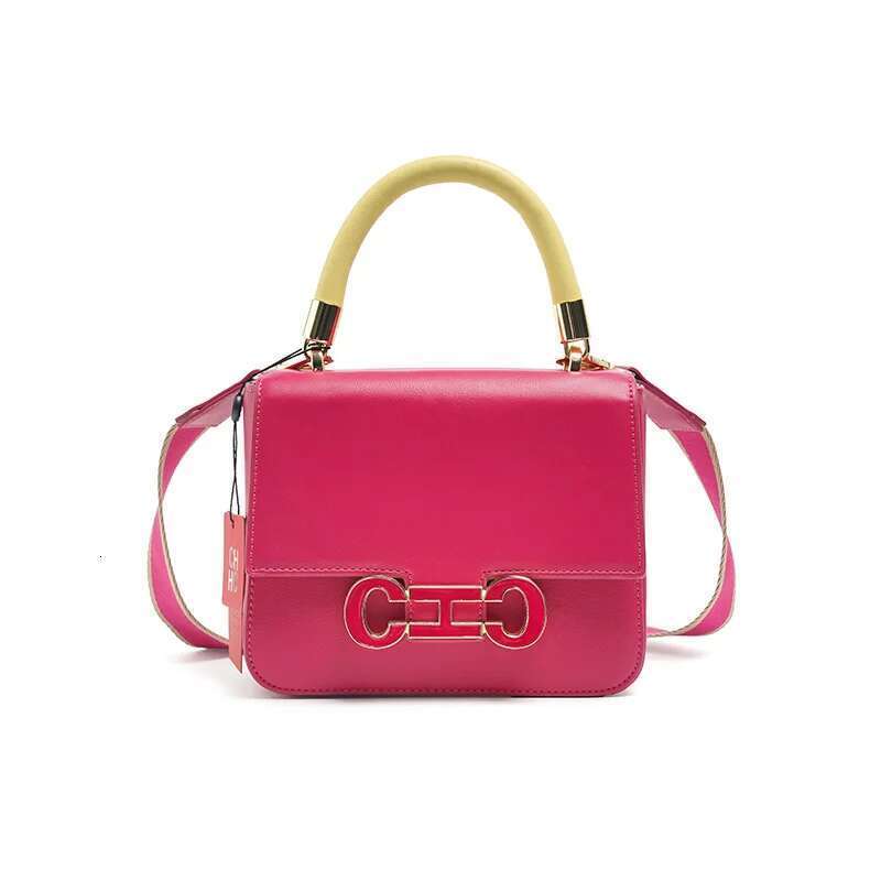 CH Elegant Brand Handbag Letter Printing Design Women's Fashion Light Niche Simple Solid Color Crossbody Bag